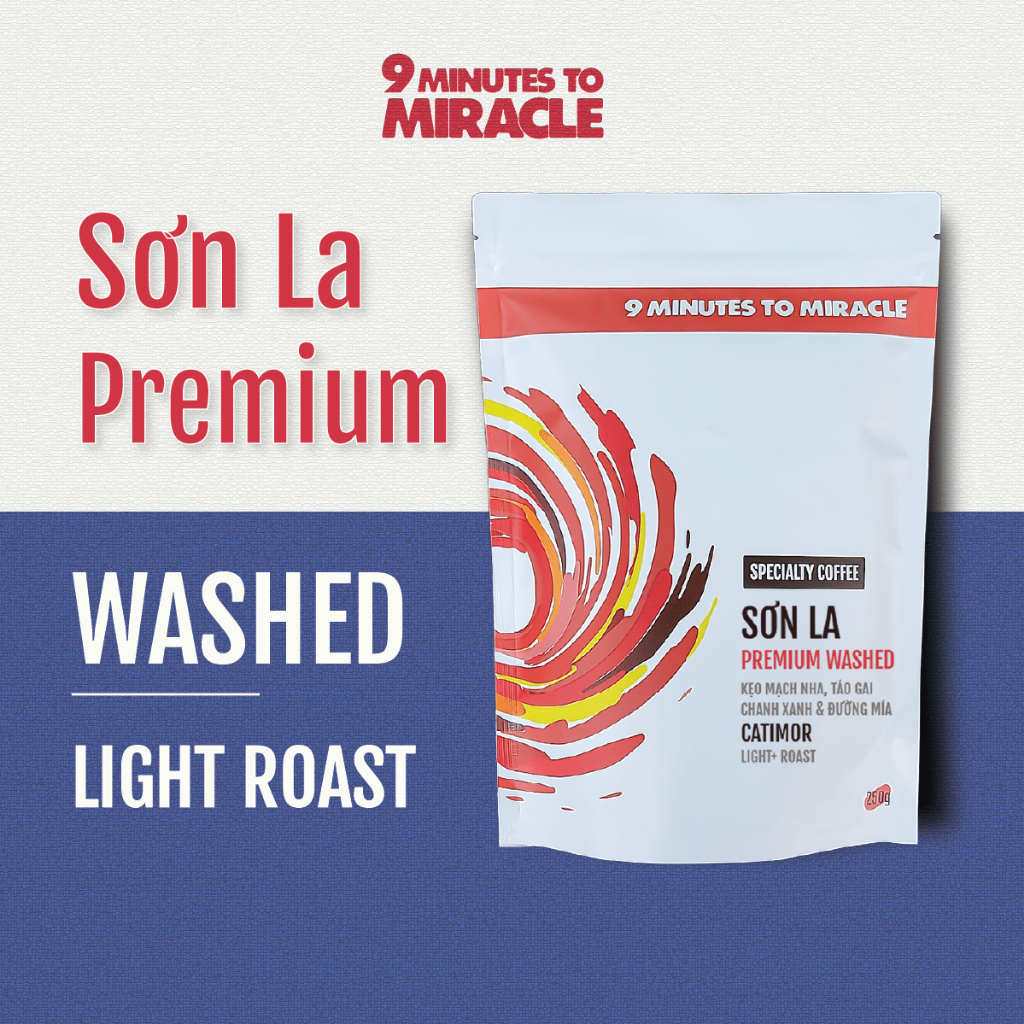 Cà Phê Arabica Sơn La | Cà phê rang xay nguyên chất phù hợp pha pour over V60 trái cây 9'2 Miracle Coffee Roasters