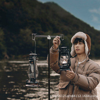 Thanh Treo Đèn, Cột Treo Đồ Có Móc Treo Đôi Dã Ngoại Ngoài Trời Gấp Gọn Hợp Kim Nhôm Thiết Kế Tiện Lợi Cool Camp