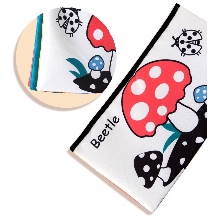 Thảm phát triển thị giác, đồ chơi phản chiếu, đồ chơi Tummy Time cho bé Aipinqi
