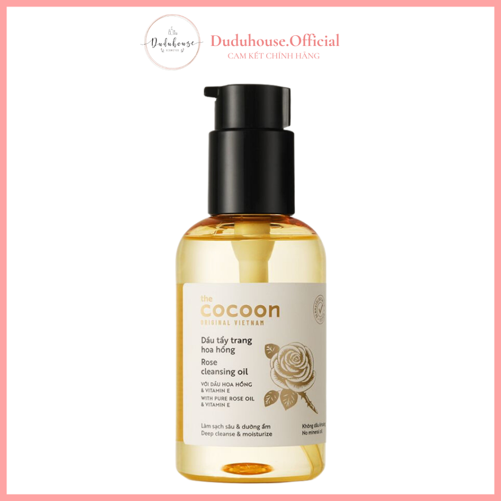 Dầu Tẩy Trang Cocoon Chiết Xuất Hoa Hồng Rose Cleansing Oil 140ml