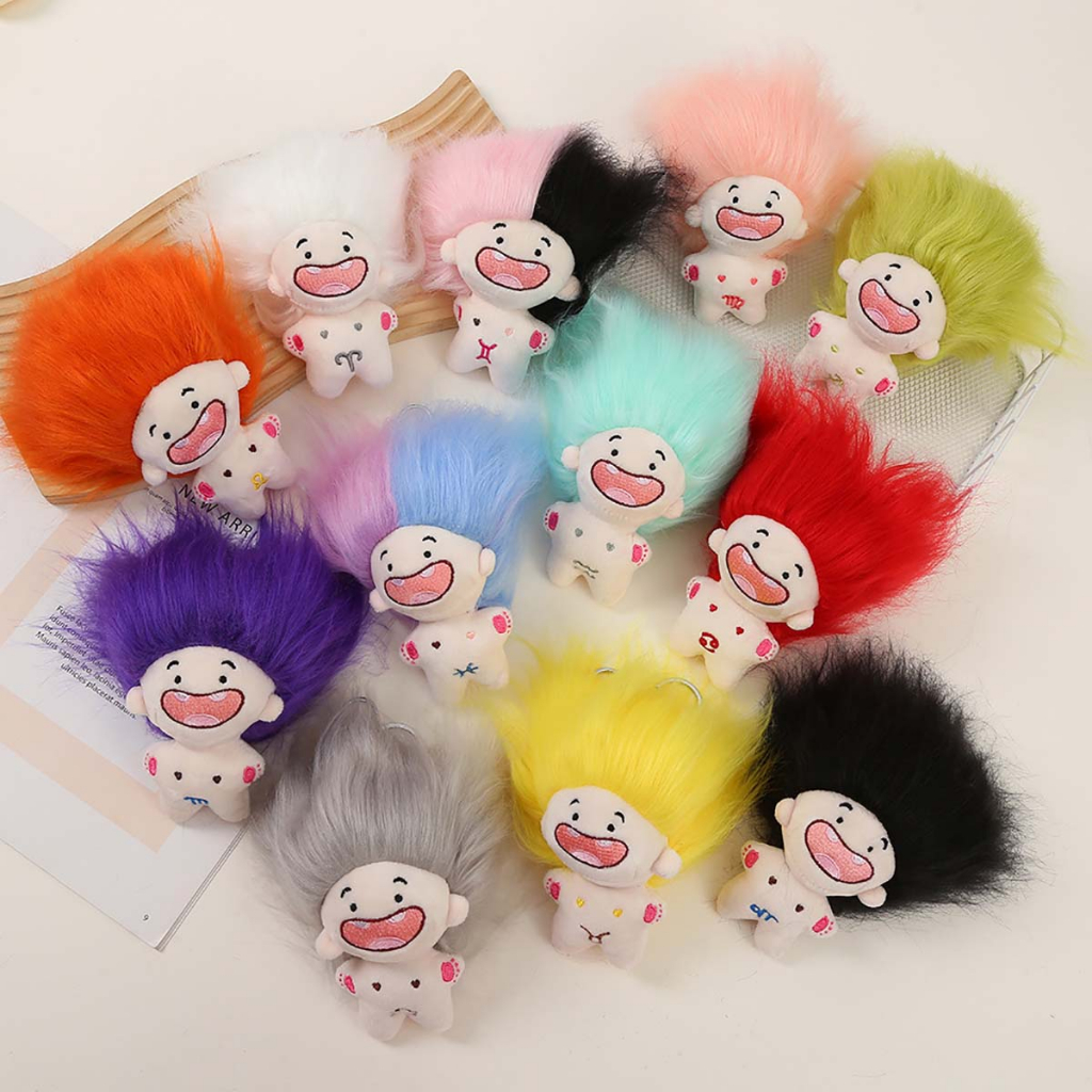 Gấu Bông Cung Hoàng Đạo Búp Bê 12 Chòm Sao Chính Hãng Tóc Rơ Cute 10cm Giá Rẻ Nhất Nhồi Bông Không Răng Real Vui Nhộn