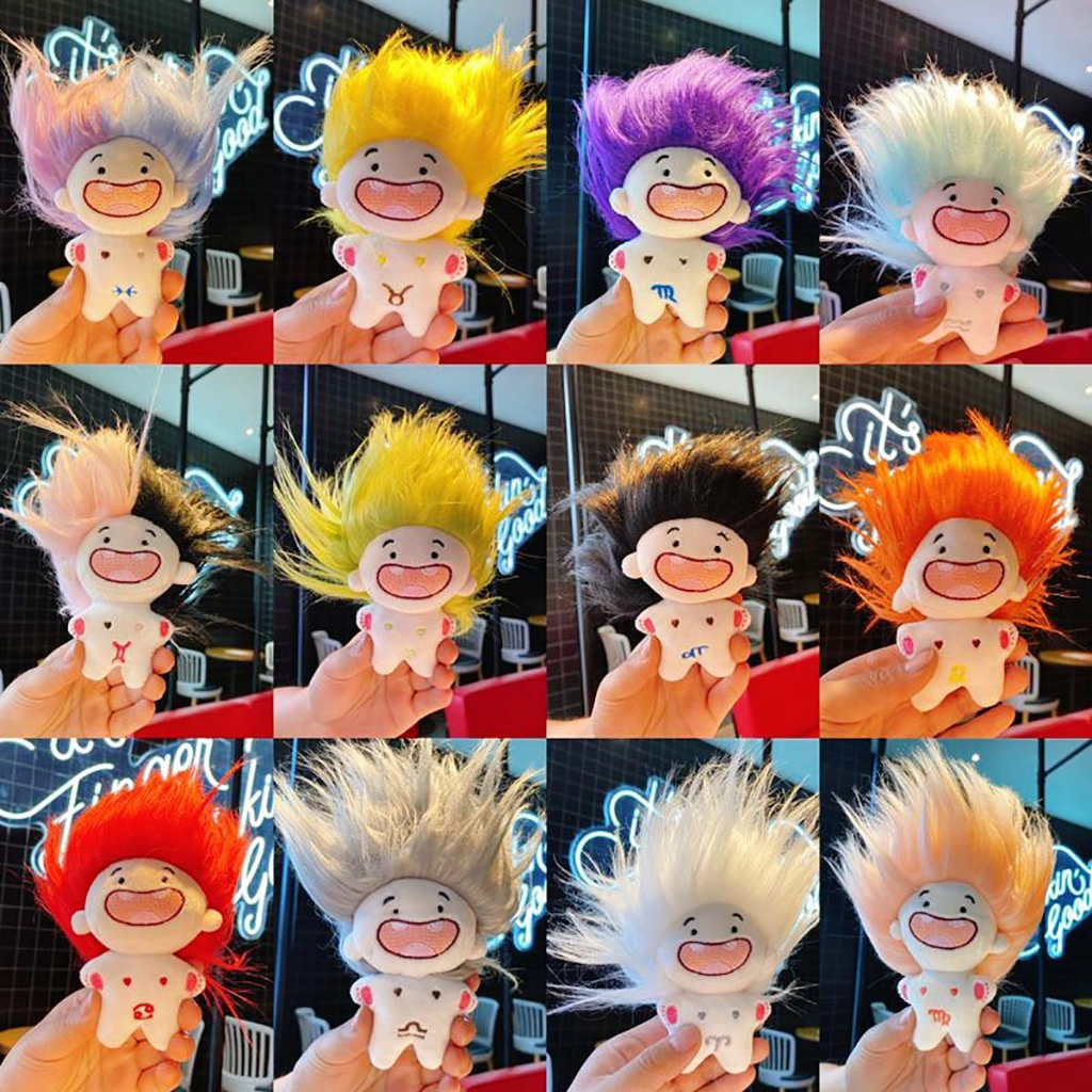 Gấu Bông Cung Hoàng Đạo Búp Bê 12 Chòm Sao Chính Hãng Tóc Rơ Cute 10cm Giá Rẻ Nhất Nhồi Bông Không Răng Real Vui Nhộn