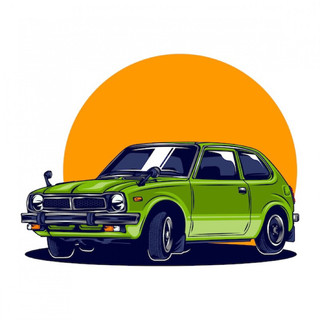 Hot Wheels '73 Honda Civic Custom