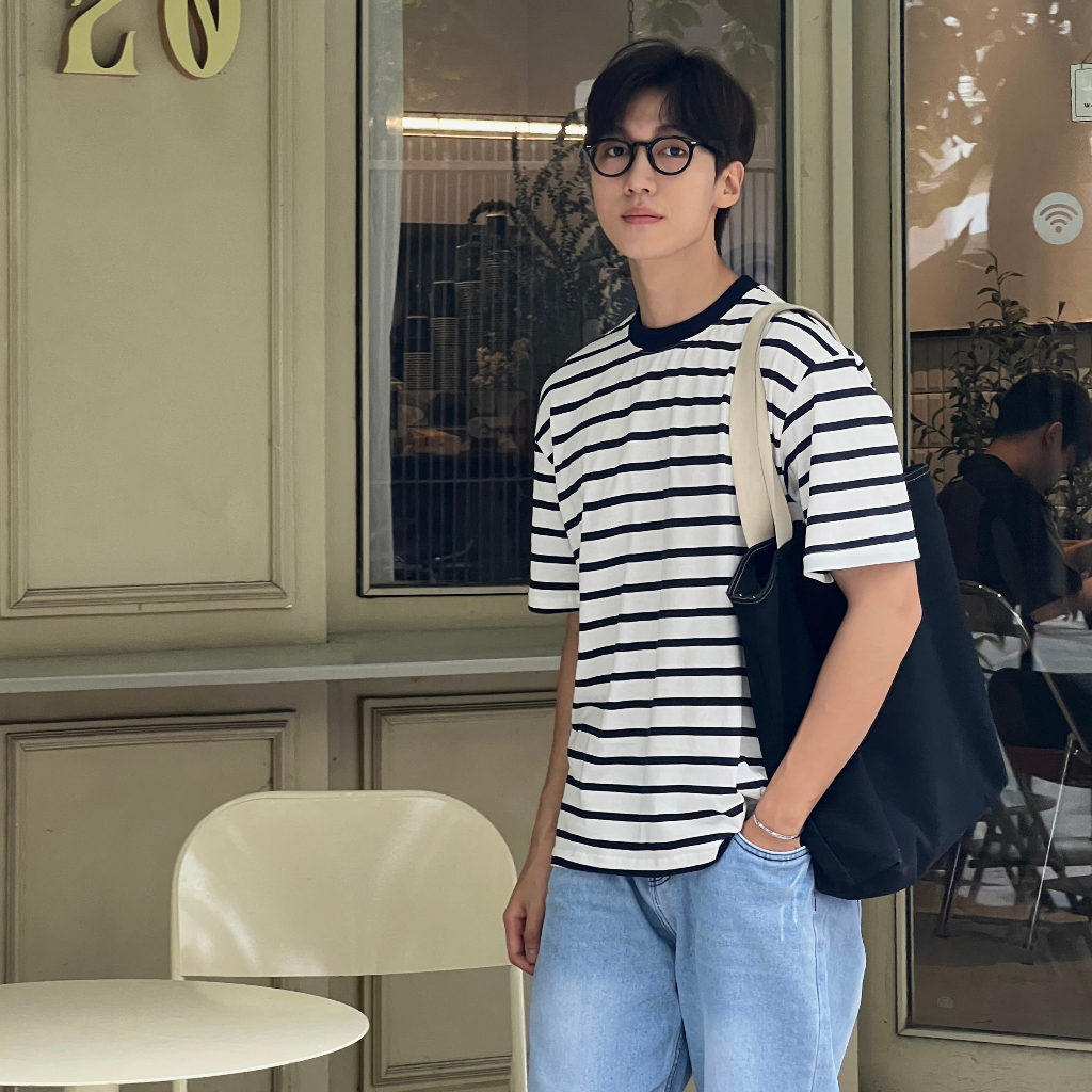 ÁO THUN DIVIDE BRAND UNISEX KẺ NGANG NHIỀU MÀU