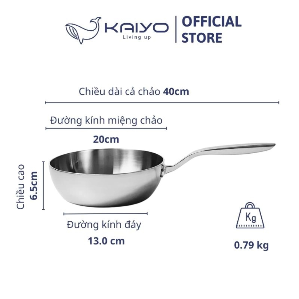Chảo Kaiyo 20cm, 24cm sâu