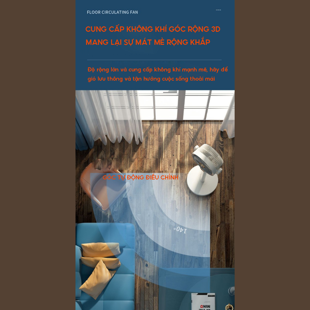 Quạt tích điện Xiaomi Mi-lux F188