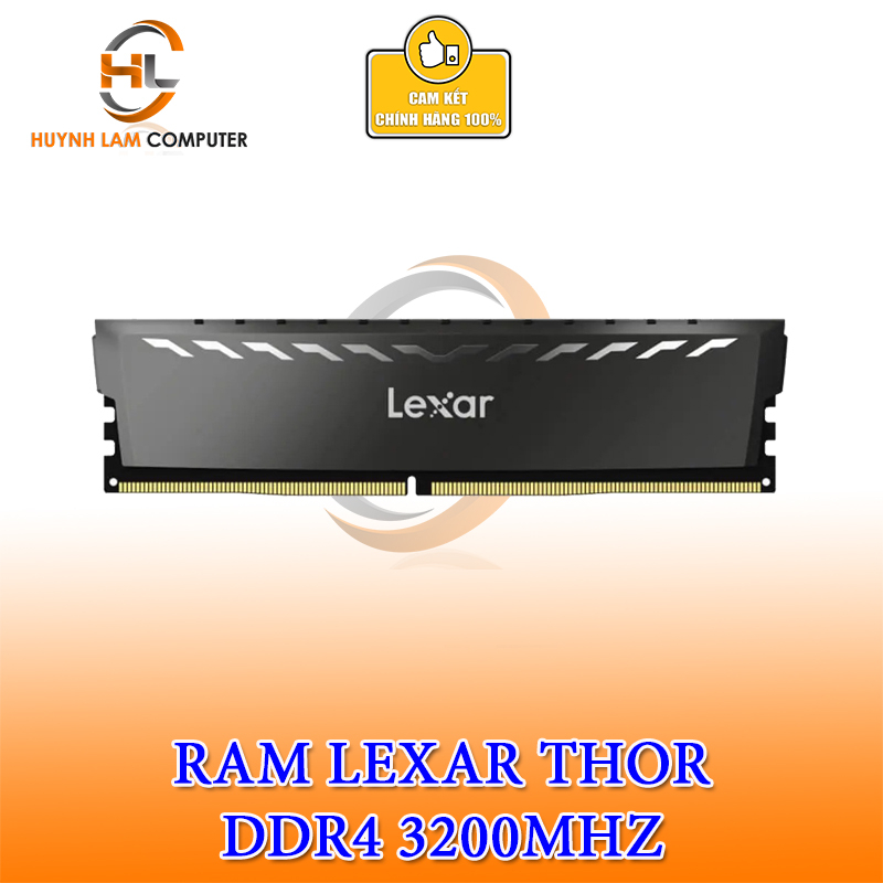Ram Lexar 8Gb Thor 3200Mhz DDR4 Tản dày [XÁM ĐEN] - Hàng chính hãng