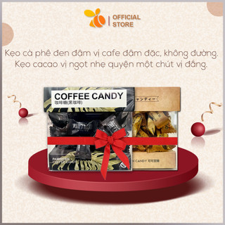 Kẹo cà phê đen + kẹo cà phê cacao coffee candy pamiriter 70g đài loan