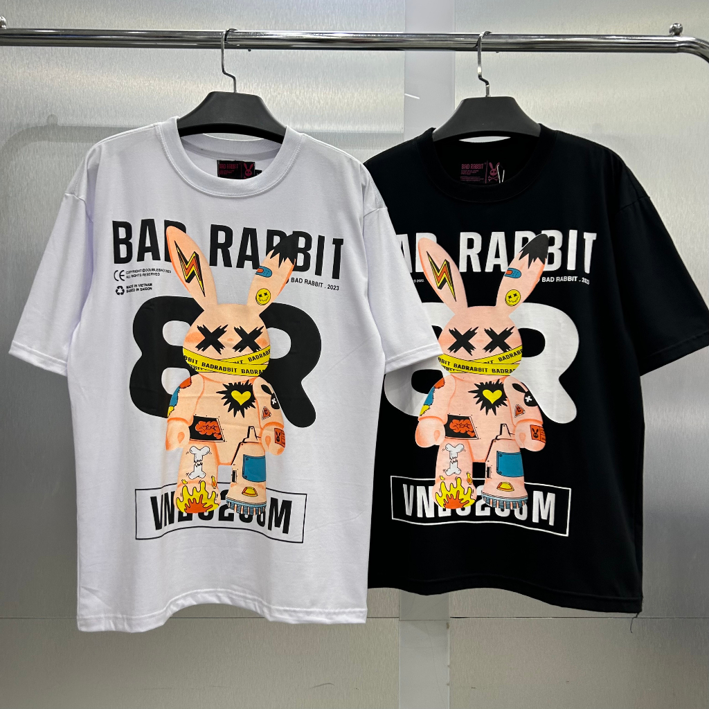 Áo Thun Bad Rabits SAY And DRUNK TEE áo thun tay ngắn nam nữ bad rabits chất cotton cao cấp