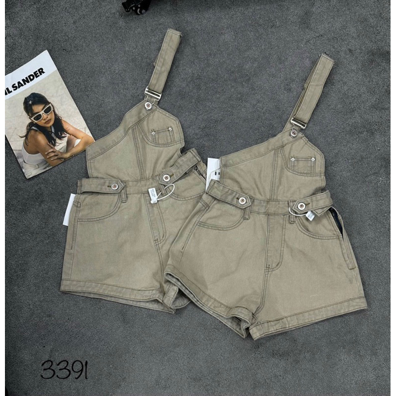 Quần sooc yếm bò vạt chéo hàng QCL1