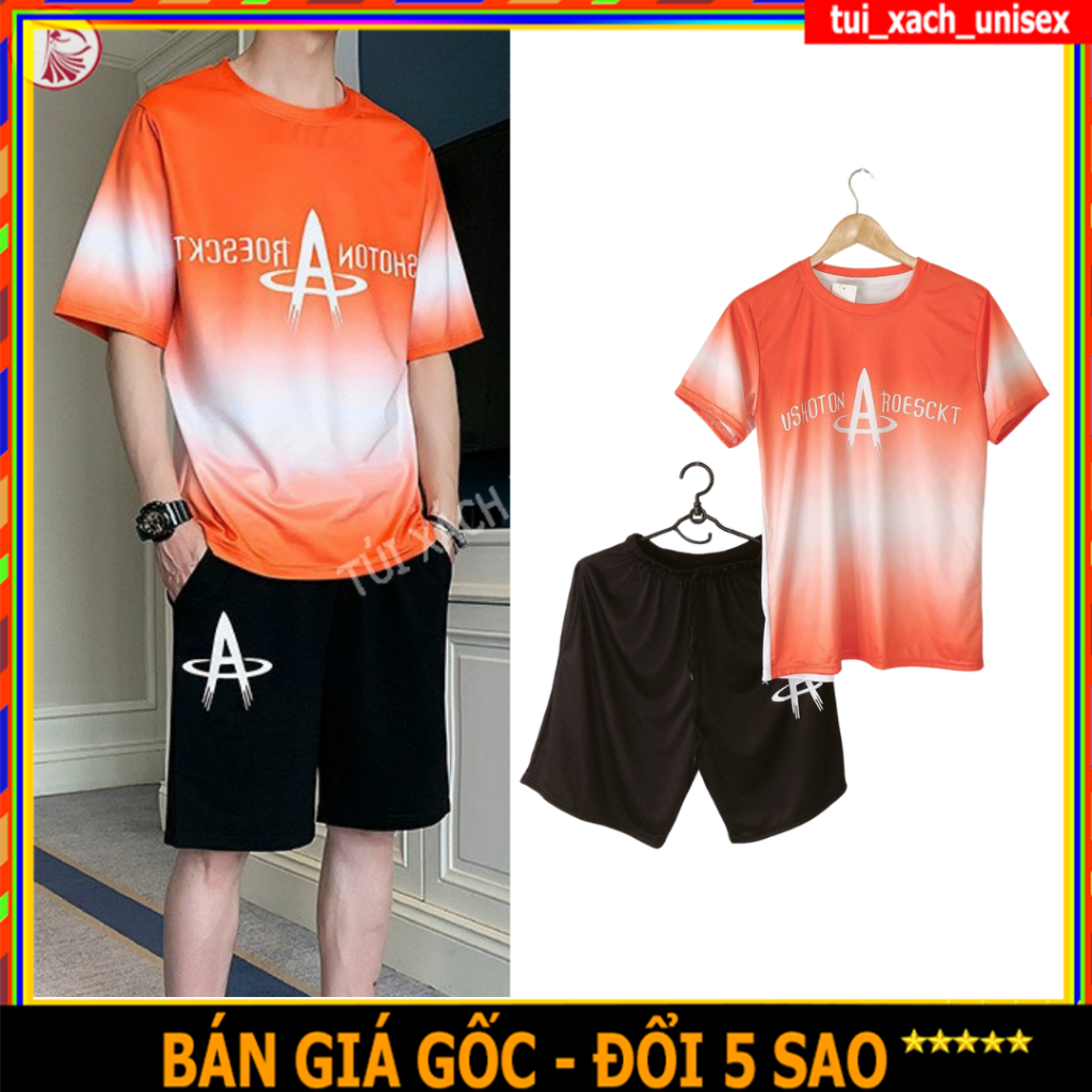 NHÌN LÀ MÁT  Bộ Nam Hè Thể Thao Chất Thun Lạnh , Mẫu Loang  Chữ A Mới Đẹp Chất Sét Bộ Quần Áo SL