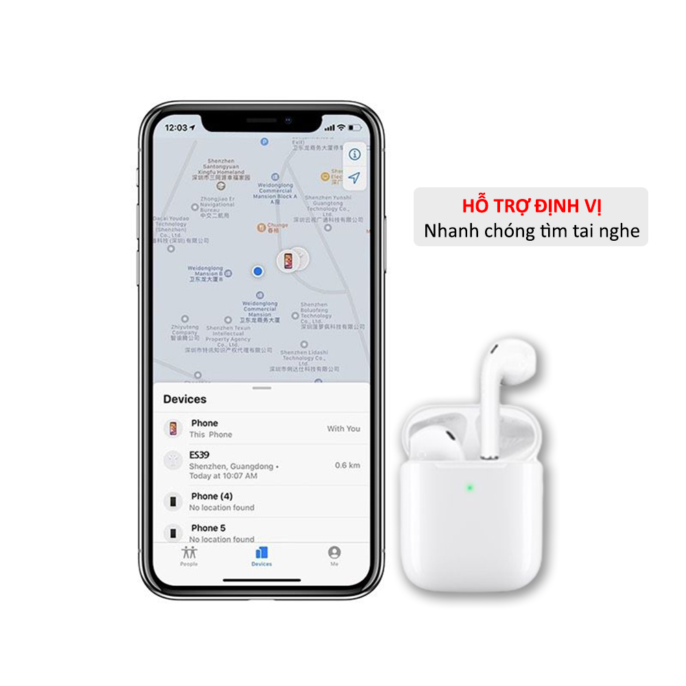 Tai nghe bluetooth không dây Hoco ESS9  nghe nhạc 5 giờ, hỗ trợ đổi tên, cảm ứng chạm, có mic đàm thoại, sạc không dây