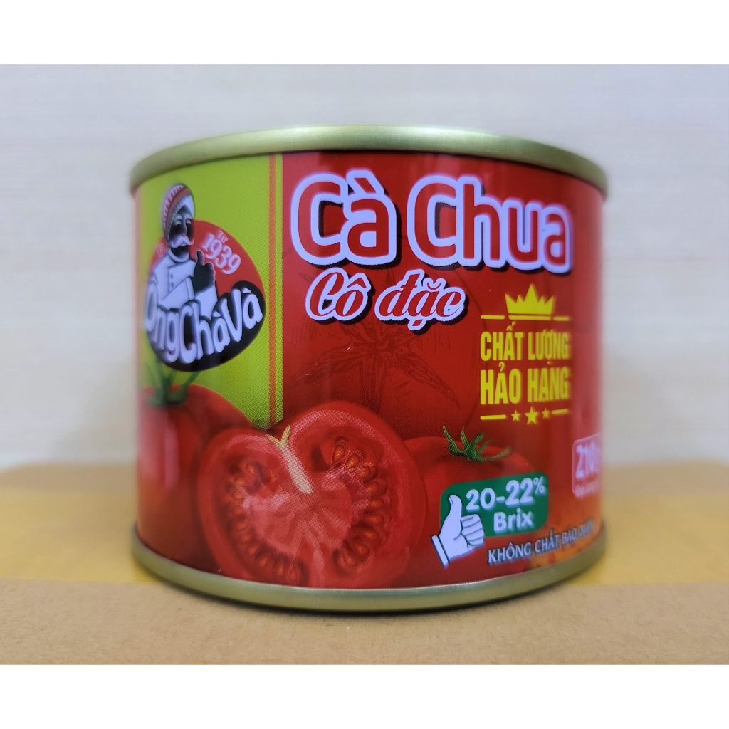 ÔNG CHÀ VÀ (Lon 210g) CÀ CHUA CÔ ĐẶC Double Concentrated Tomato Paste