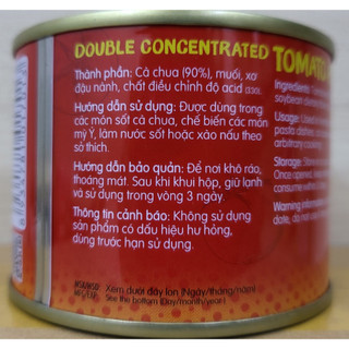 ÔNG CHÀ VÀ (Lon 210g) CÀ CHUA CÔ ĐẶC Double Concentrated Tomato Paste