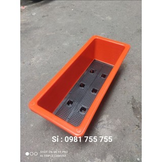 Chậu nhựa thông minh trồng rau, trồng hoa,Máng Nuôi cá,kích thước 48x20x16cm