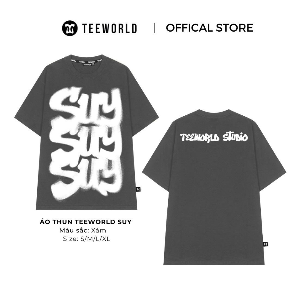 Áo Thun Local Brand Teeworld Suy T-shirt Nam Nữ Form Rộng Unisex