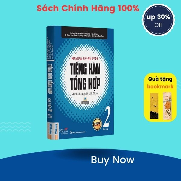 Sách - Tiếng Hàn tổng hợp dành cho người Việt Nam – Sơ cấp 2 và bài tập sơ cấp 2
