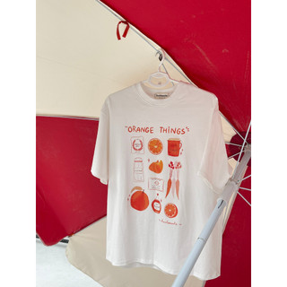 Kuchimachic - Áo Tee Shirt Orange Things chất liệu Cotton co dãn bốn chiều mã KUAP23056