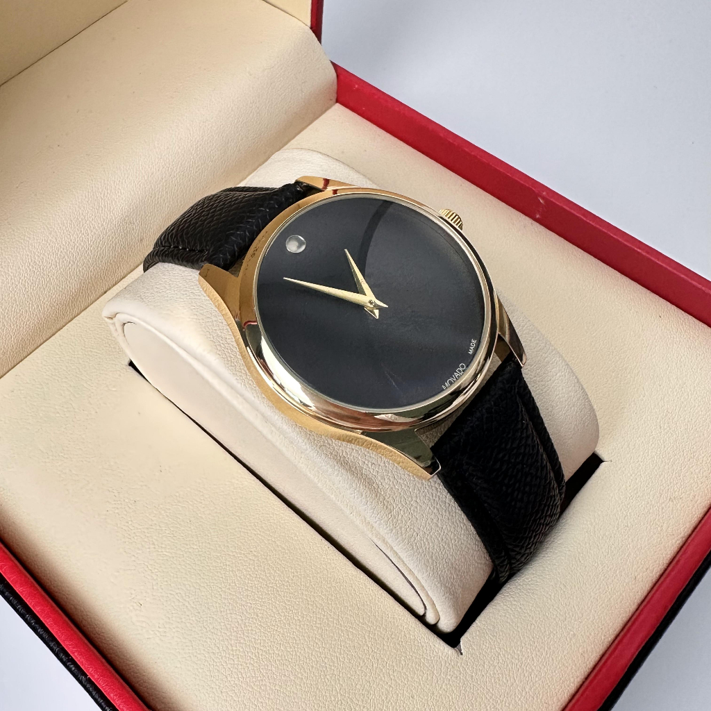 Đồng hồ M.V.D nam dây da cao cấp size mặt 40mm đính đá mặt siêu đẹp, bảo hành 12 tháng