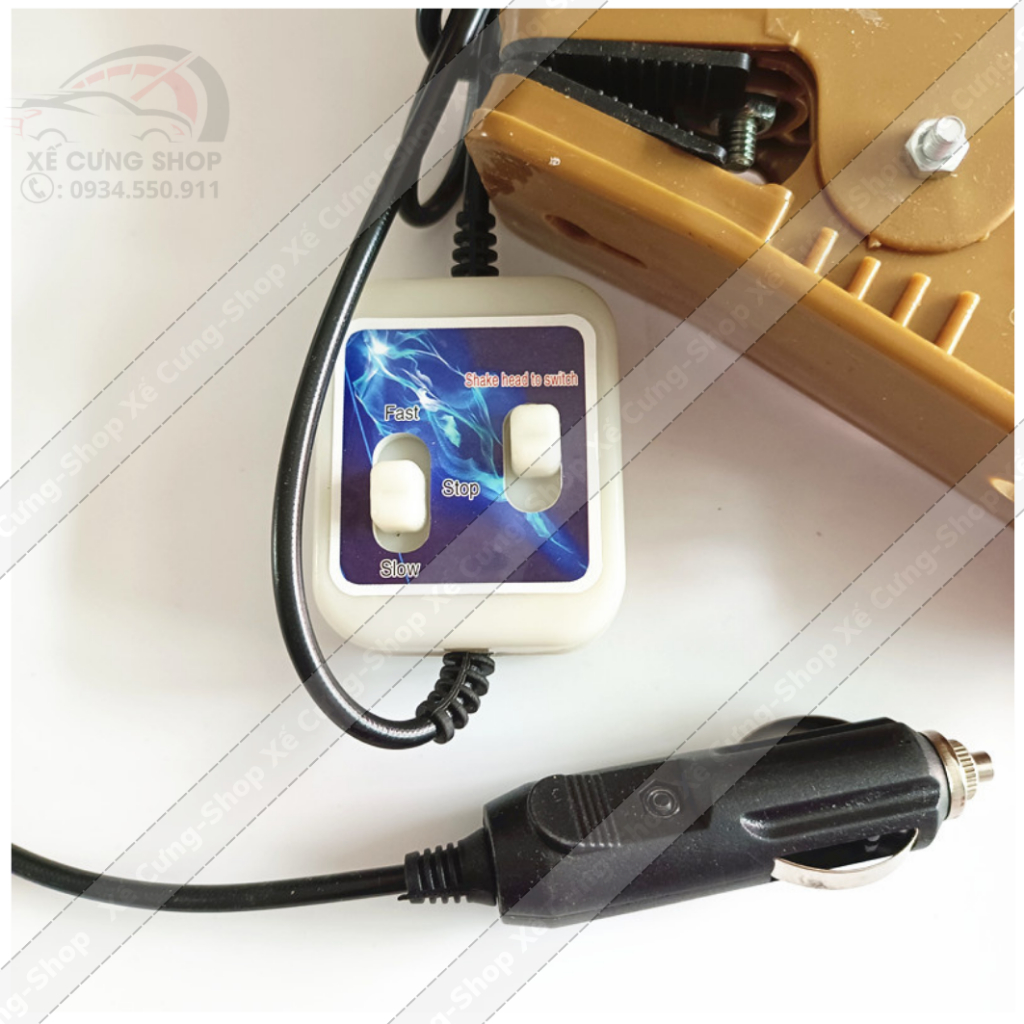 Quạt kẹp trên ô tô đường kính 28cm sử dụng điện 12V-24V