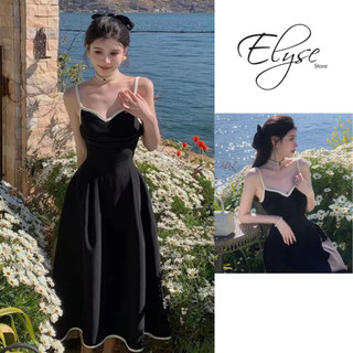 Váy body dáng dài đầm babydoll nữ đầm đi biển váy đi dự tiệc đi chơi hai dây hở vai có mút ngực thắt eo tôn dáng