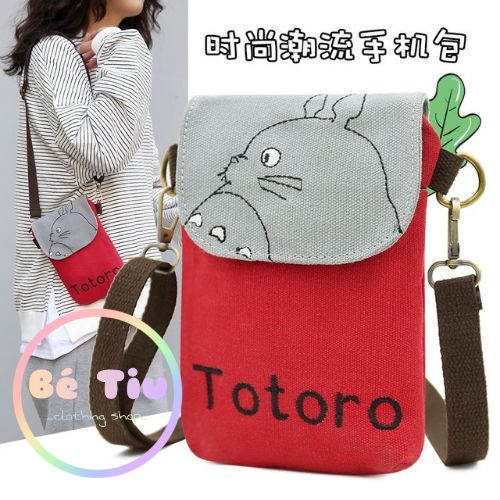 Túi Vải Điện Thoại , Túi Đeo Chéo, Túi Đeo Vai Thêu Chữ Hoạt Hình | Bé Tiu Clothing