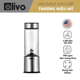 Máy Xay Cầm Tay Olivo PB01, Xay Đá Viên, Sạc Pin Sử Dụng Không Cần Dây, Dung Tích 450ml