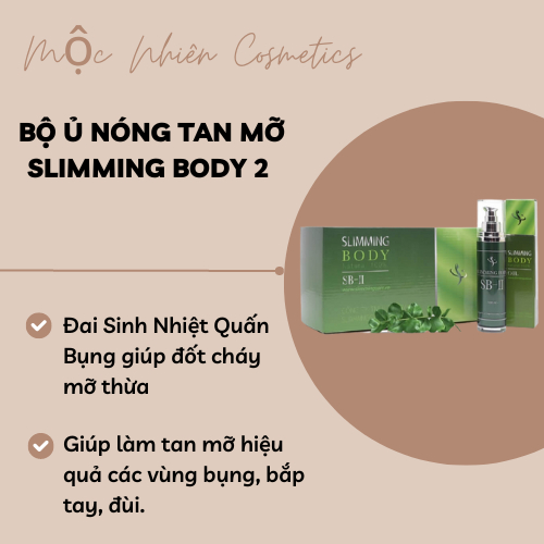 Bộ ủ nóng Slimming Body SB-II, ủ nóng tan mỡ, siết eo thon gọn, đánh bay mỡ thừa