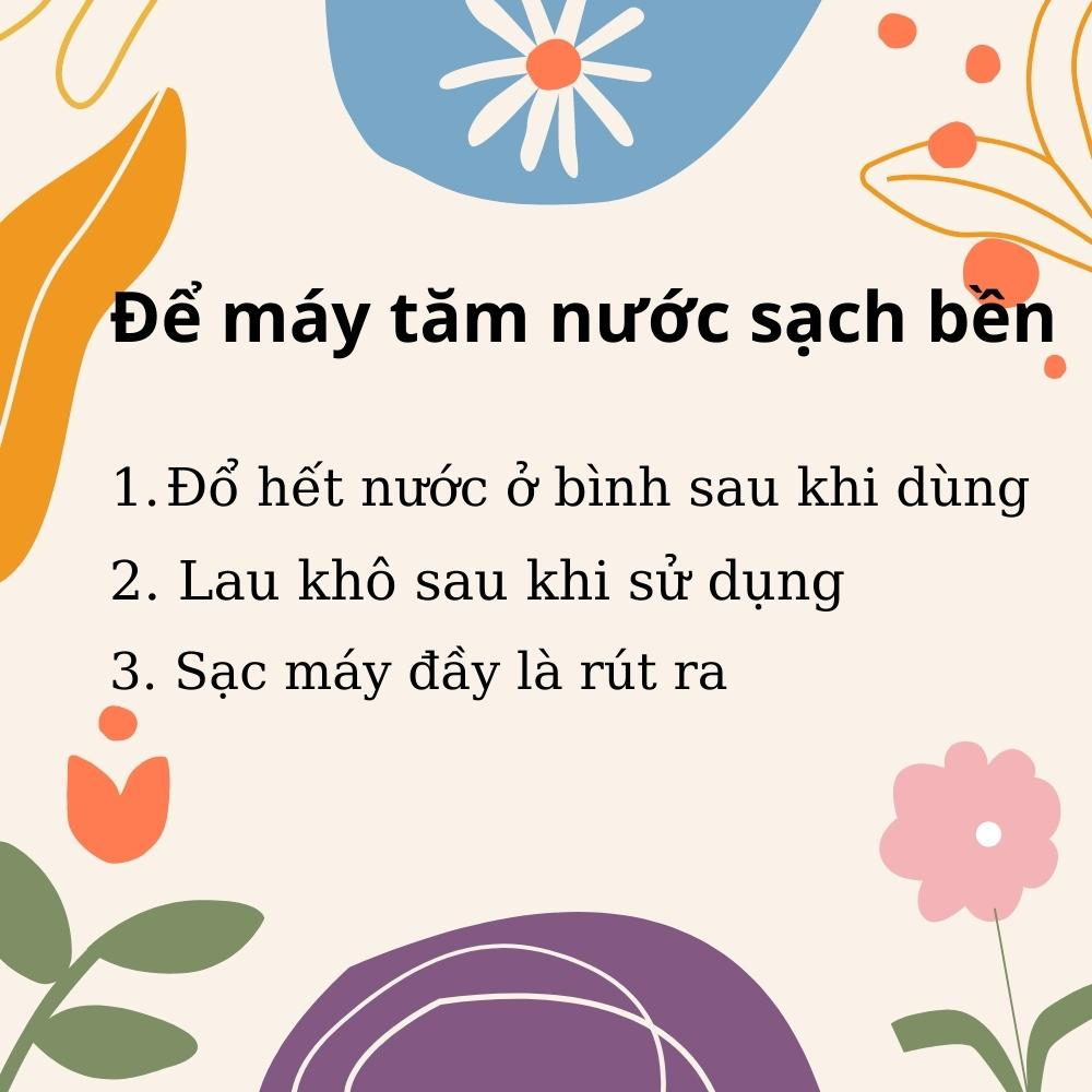 Máy tăm nước cầm tay Fairywill F5020E hàng Đức chăm sóc răng miệng mới nhất 2023