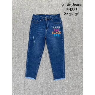Quần jeans nữ bigsize / 9tất giãn mạnh 60-90kg