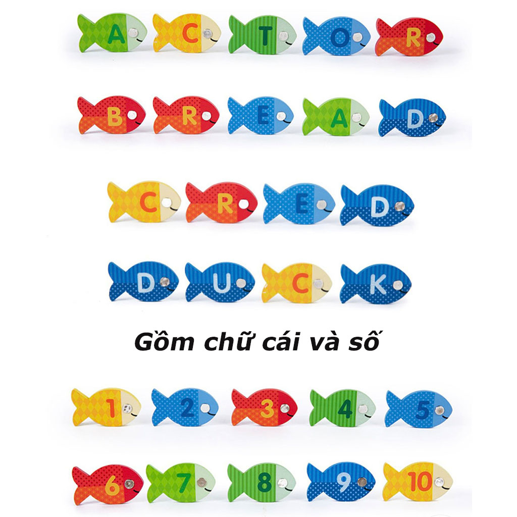 Bộ đồ chơi câu cá bảng chữ cái Đồ chơi giáo dục thông minh cho bé_SP1