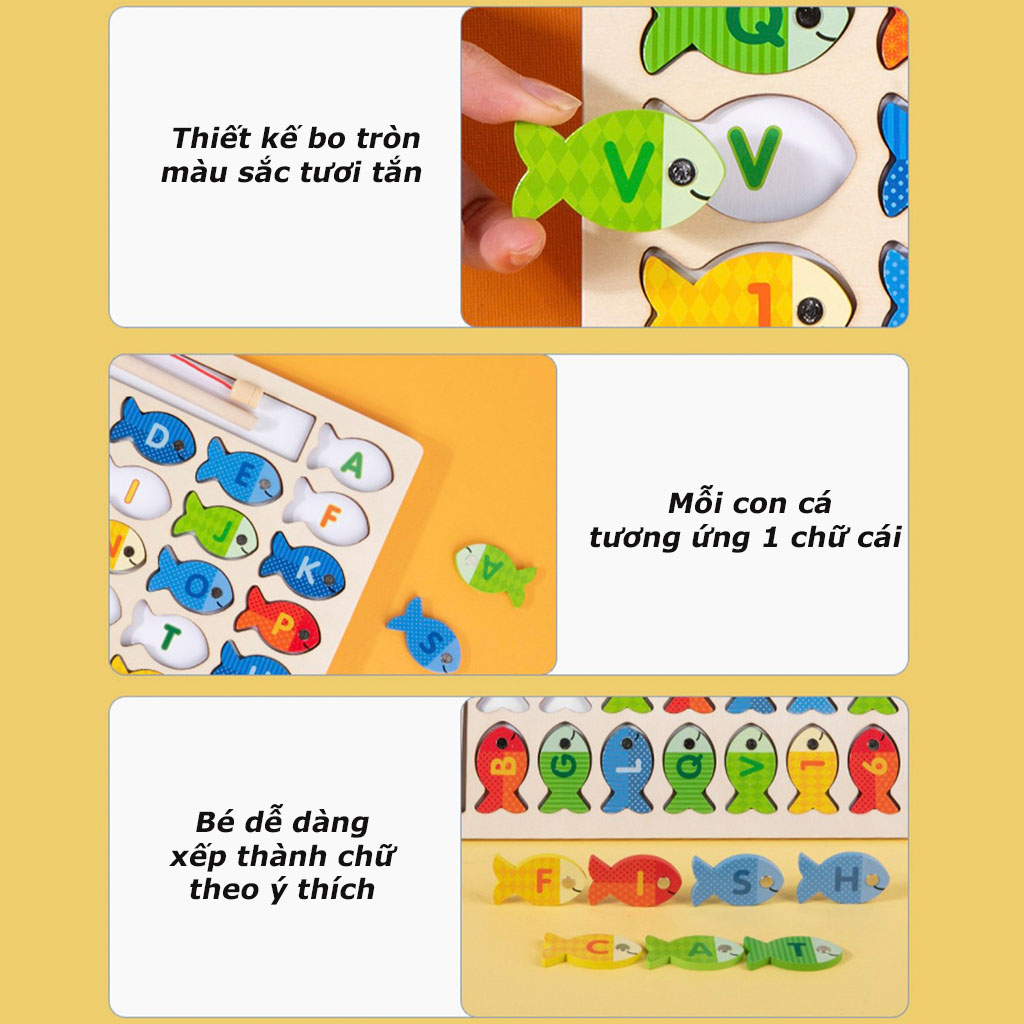 Bộ đồ chơi câu cá bảng chữ cái Đồ chơi giáo dục thông minh cho bé_SP1