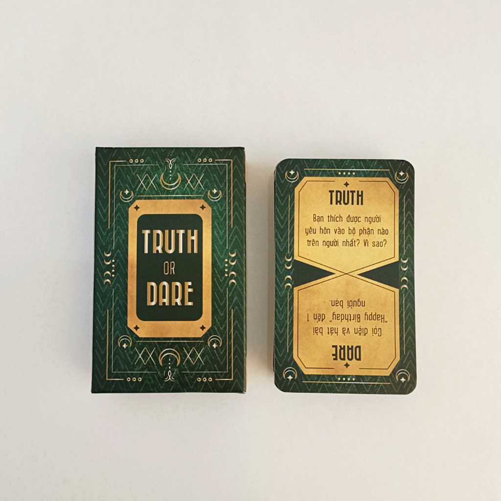 THE KAS - Bộ bài Drinking Game Thách hay thật “Truth or Dare” Phiên Bản GreenMoon
