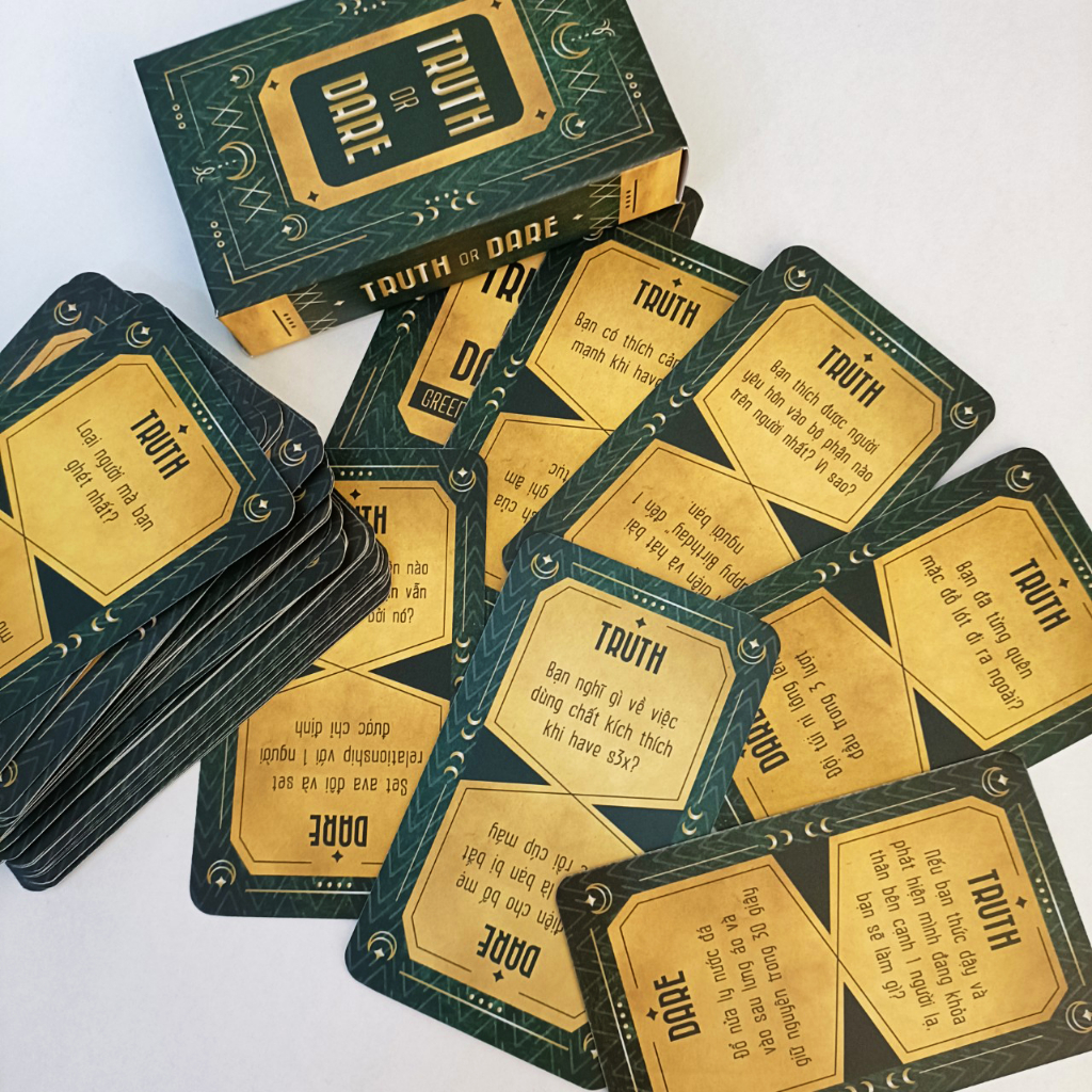 THE KAS - Bộ bài Drinking Game Thách hay thật “Truth or Dare” Phiên Bản GreenMoon