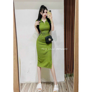Đầm body polo 4 màu