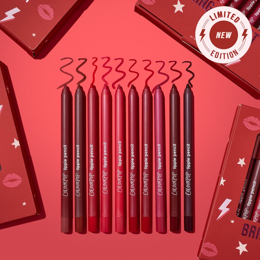 Set son bút chì Colourpop Lippie Pencil - Bring the heat