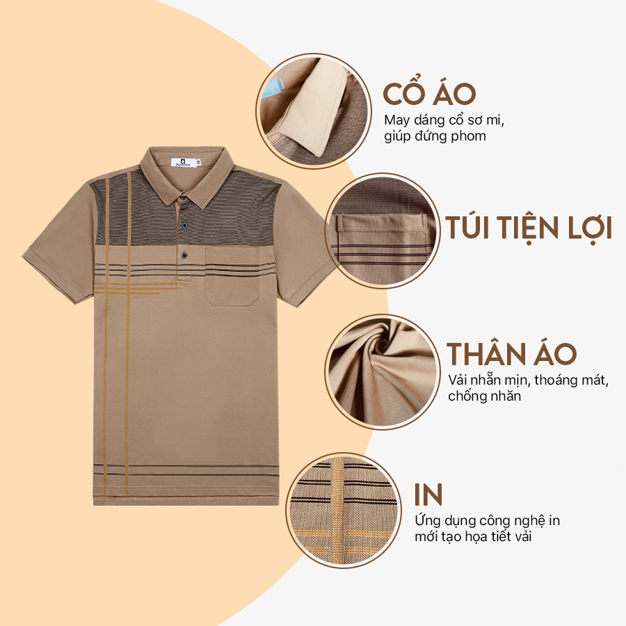 Áo thun nam Polo Pack Túi M1