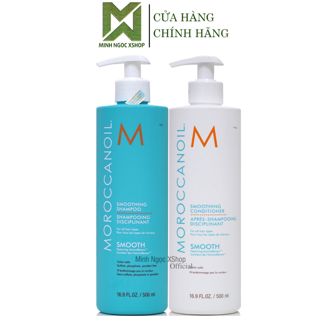 Dầu gội xả phục hồi, dưỡng ẩm, tăng phồng, siêu mượt Moroccanoil 500ML