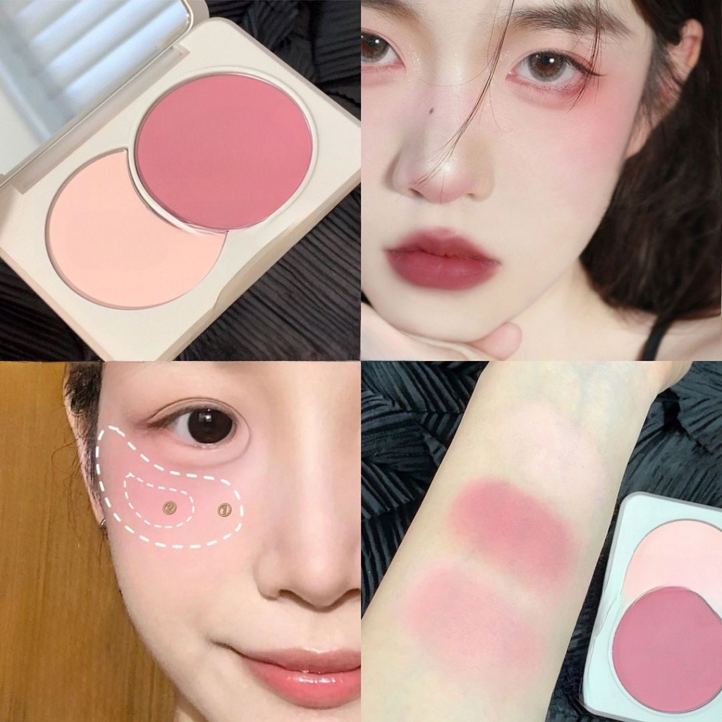 Bảng Phấn Má Hồng Sweet Mint 2 Màu Phấn Mịn Nhẹ Nhàng Trang Điểm Tự Nhiên Chính Hãng