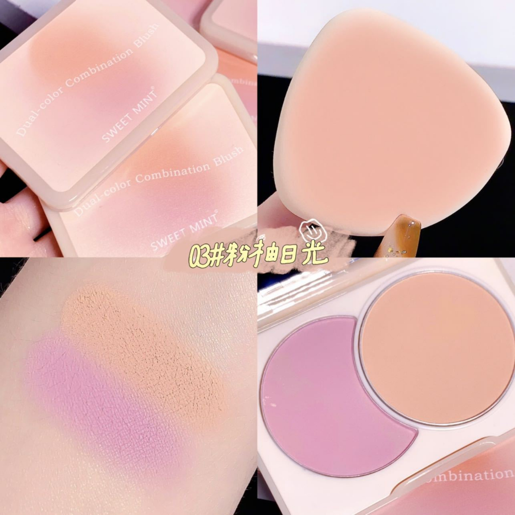 Bảng Phấn Má Hồng Sweet Mint 2 Màu Phấn Mịn Nhẹ Nhàng Trang Điểm Tự Nhiên Chính Hãng