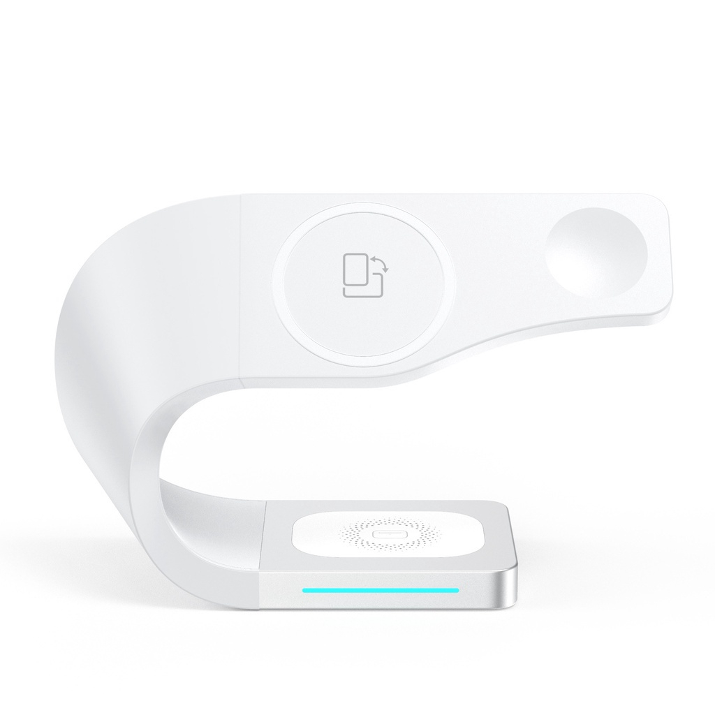 Đế Sạc Không Dây Thông Minh 3 Trong 1, Sạc không dây magsafe,Tai Nghe Bluetooth, Smart Watch
