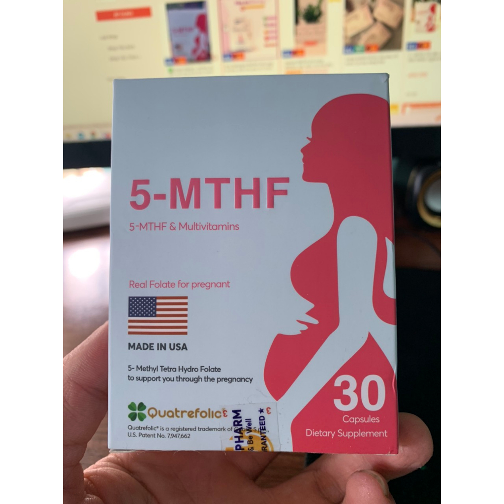 5 - MTHF 30 viên, bổ sung acid folic 5mthf, ngừa dị tật thai nhi, tăng thụ thai, giảm nguy cơ sảy thai