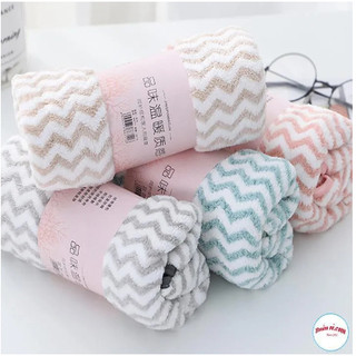 Khăn mặt cao cấp kích thước 30x50cm (Màu ngẫu nhiên - khăn kẻ ngang)