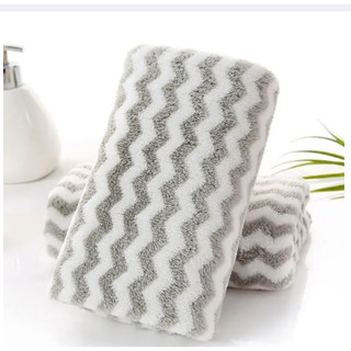 Khăn mặt cao cấp kích thước 30x50cm (Màu ngẫu nhiên - khăn kẻ ngang)