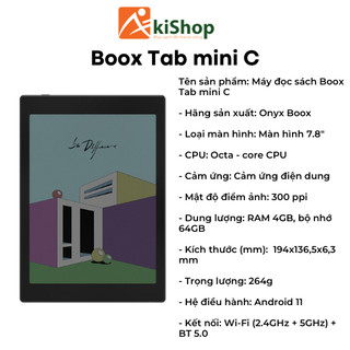 Máy đọc sách Boox Tab Mini C Chính hãng Akishop
