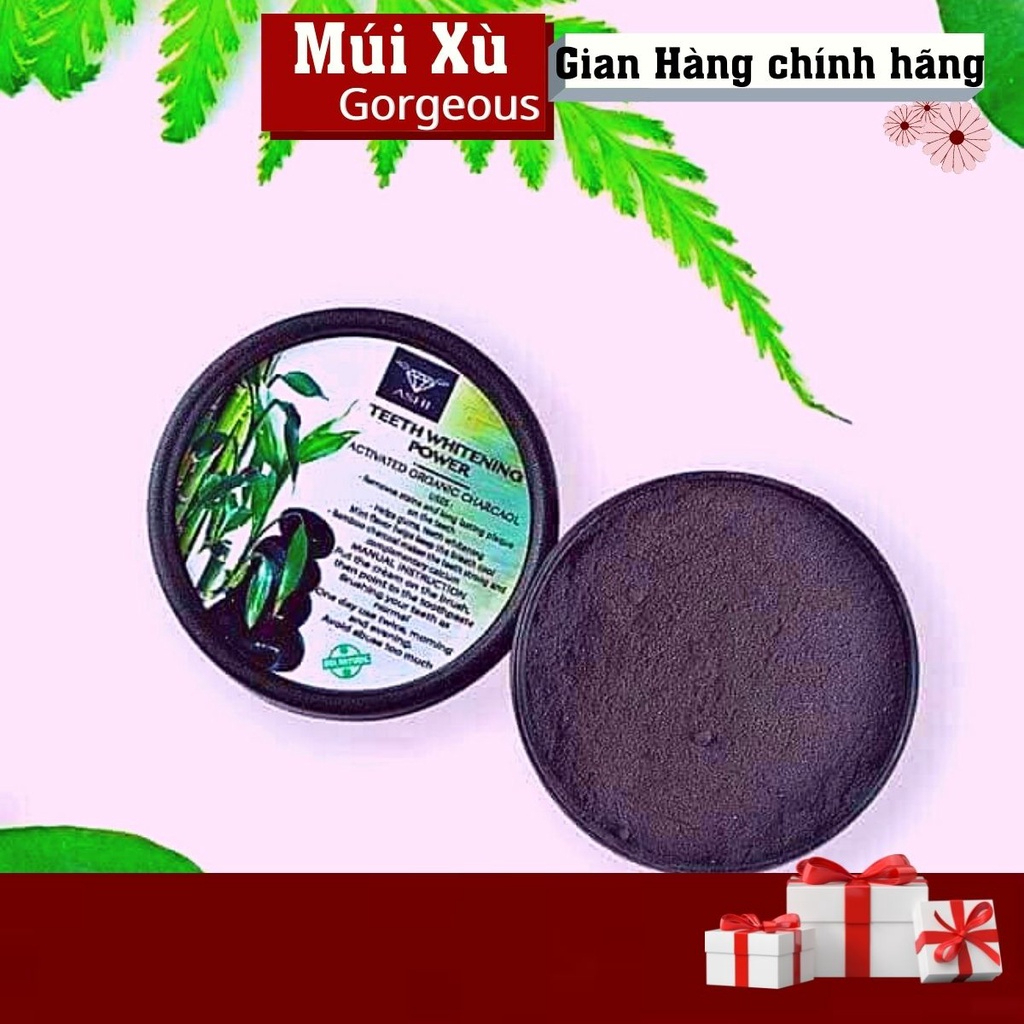 BỘT TRẮNG RĂNG THAN TRE HOẠT TÍNH MÚI XÙ, Hiệu quả chỉ sau vài lần sử dụng + QUÀ TẶNG