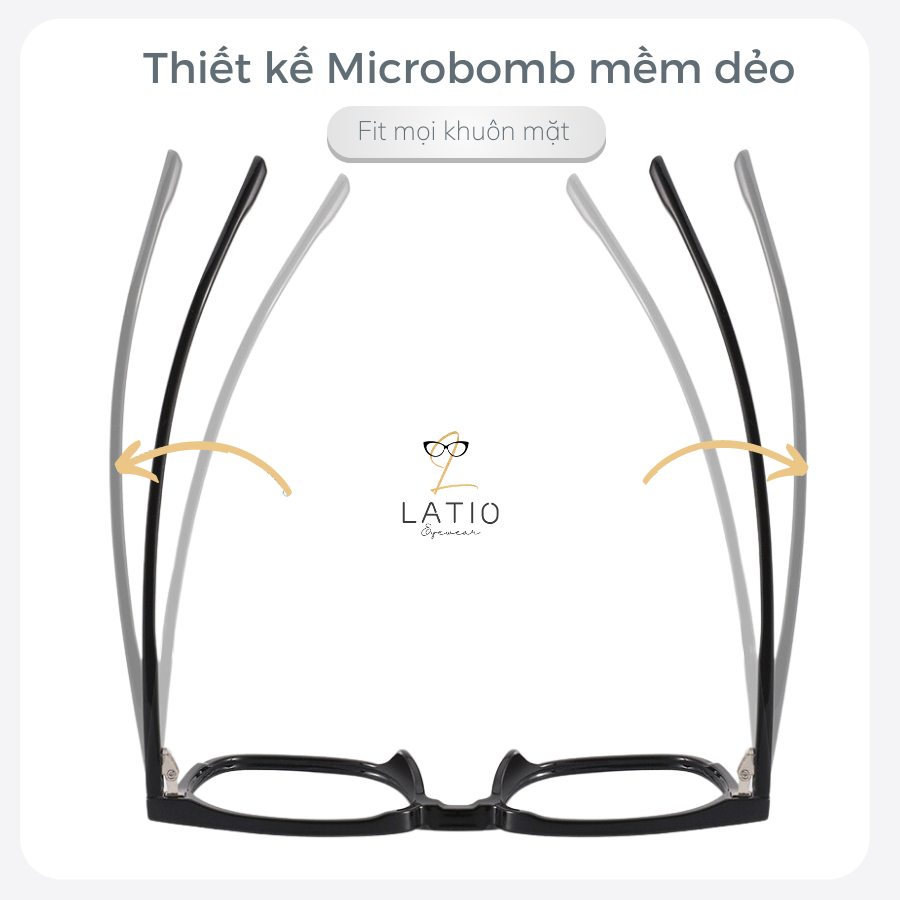 Kính râm đổi màu Nam Nữ LATIO Mẫu HOT 2023 được thiết kế form Basic nhưng không kém phần sang trọng - KM60