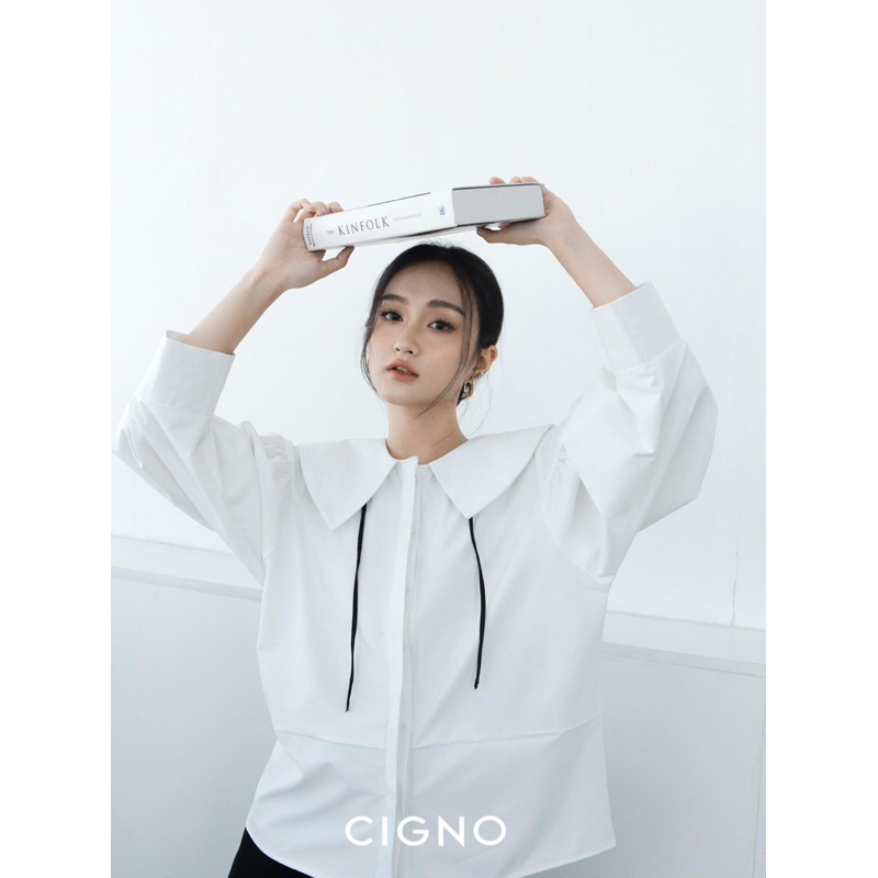 CIGNO-Áo sơ mi cổ lính thuỷ BOMI Shirt