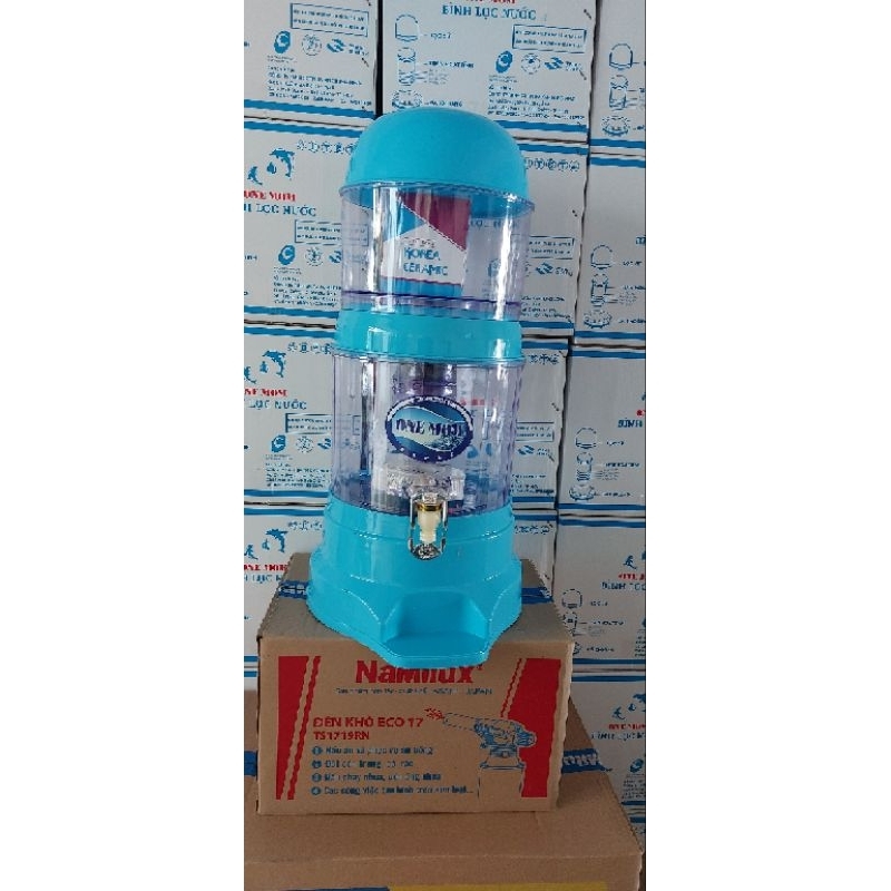 Bình lọc nước gia đình màu xanh đẹp