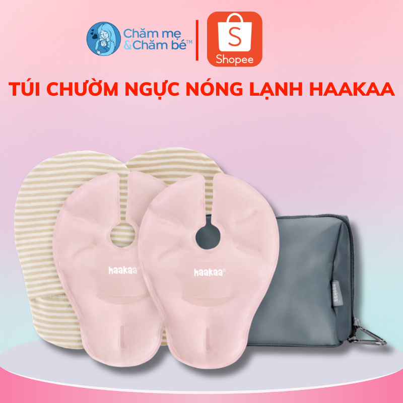 Túi Chườm Ngực Nóng Lạnh Haakaa. Giảm Đau Ngực Cho Mẹ Sau Sinh. Bộ 2 Chiếc